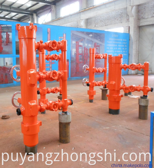 Cementing head with quick change adapter for preventing cement pollution Cement head high pressure manifold